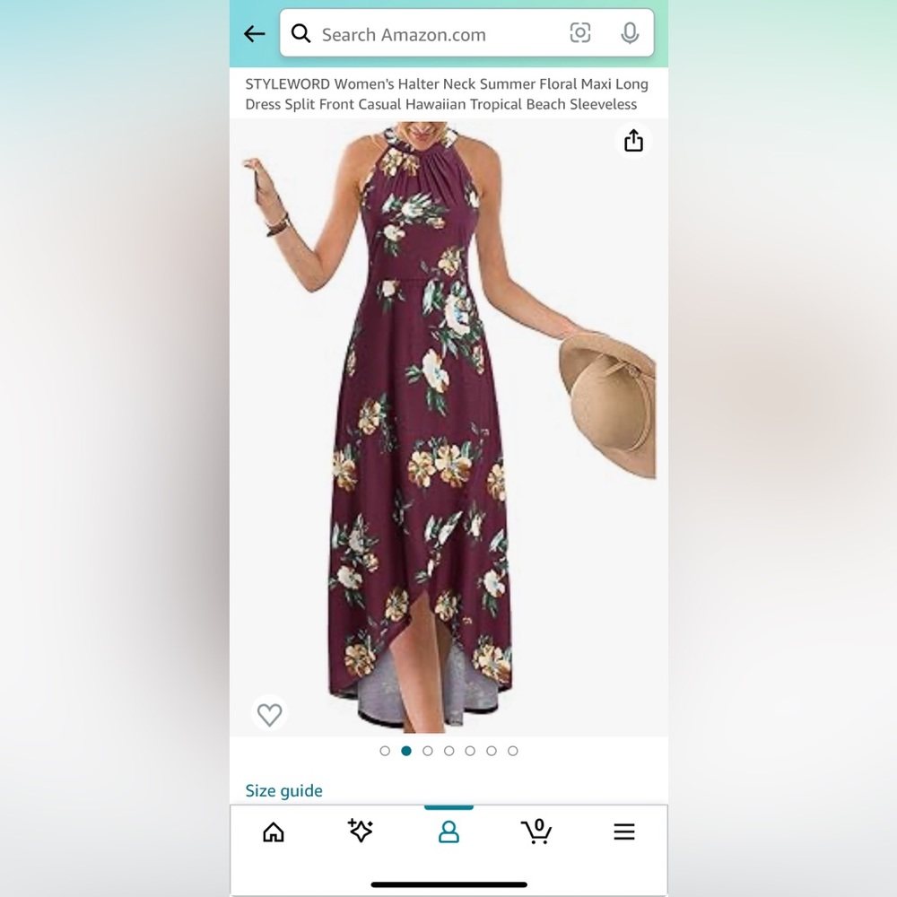 Flowered Halter Dress